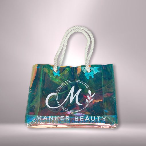 Manker Beauty holografikus strandtáska
